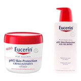  Eucerin Ph5 Crema Intensiva 450ml + Gel De Baño 400ml