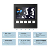 Reloj De Pared Con Estación Meteorológica Higrometer Digital