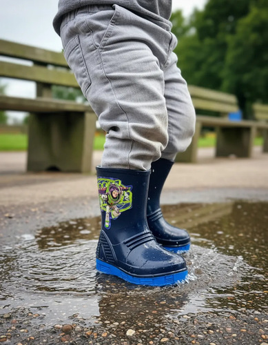 Bota Lluvia Niña Niño Bubble Gummer Astro Buzz Lightyear
