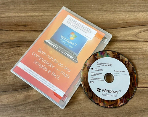 Box Cd Microsoft Windows 7 Professional 64 Bits Original