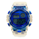 Reloj Azul Pulsera Digital Impermeable Deportivo