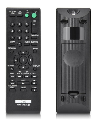 Mando A Distancia Para Reproductor De Dvd Sony Rmt-d187a Dvp