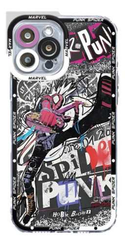 Funda De Teléfono Marvel Spider Man Punk Para iPhone 13 12 1