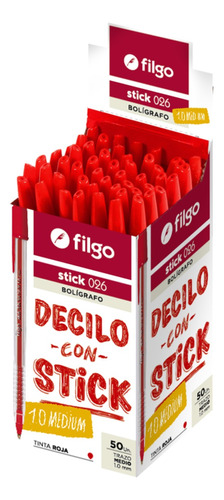 Boligrafo Birome Filgo Lapicera Stick 026 X 50 Uni