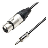 Cable Xlr Hembra Neutrik A Mini Plug 3.5 Mm