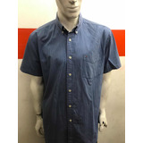 Camisa Tommy Hilfiger Classic Fit Talle L Blues Made In Tai