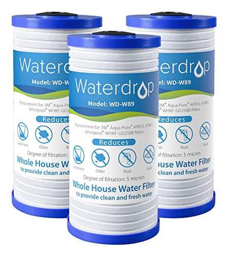 Filtro De Agua Waterdrop Ap810 Para Toda La Casa, Repuesto P