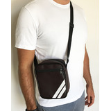 Shoulder Bag Masculina Pochete Ombro Transversal Necessaire Cor Preta