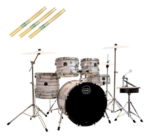 Bateria Completa Mapex Prodigy White Wood Grain Fi