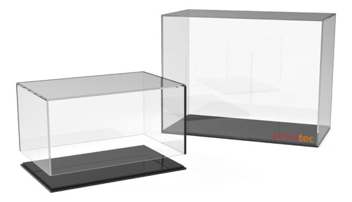 Caja Acrílica Con Base, Vitrina P/ Coleccionables Cba-404040