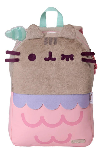 Mochila Gato Pusheen The Cat Mermaid Sirena Multicolor New