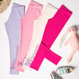 Kit 5 Calça Legging Infantil Menina Roupas Atacado 1 Ao 10 