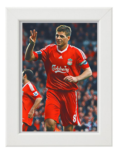 Cuadro Decorativo Portaretrato Steven Gerrard Liverpool 7x5