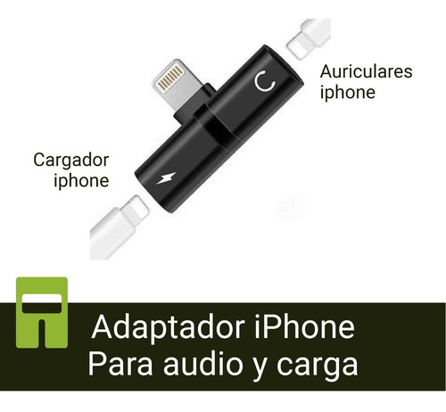 Adaptador 2x1 Para iPhone - Carga Y Auriculares