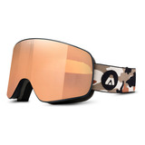 Antiparras Ombak Teahupoo Ski Snow Unisex Black Mate Orange