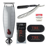 Kit Andis Trimmer T Outliner + Grips Tru Barber + Navaja