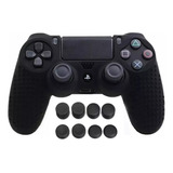 Grips Borrachinha 8 Unidades +1 Capa Camuflada Controle Ps4 