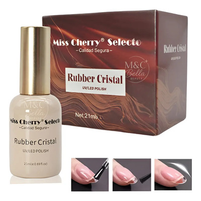 Gel Base Rubber Miss Cherry Transparente 21ml Para Uñas | MercadoLibre