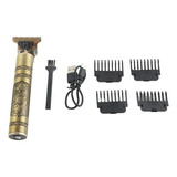 Maquina Para Cortar Cabello Y Barba Profesional Dorado.