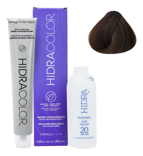 Tinte Para Cabello Hidracolor Naturales  90 Ml + Peróxido 