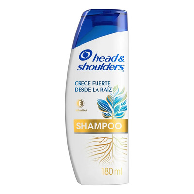 Shampoo Head & Shoulders Crece Fuerte desde la Raíz con Vitamina E 180 ml | MercadoLibre