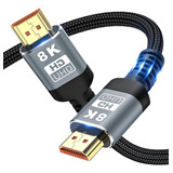 Cable 8k 2.1 48gbps 4k@120hz 8k@60hz Cable Trenzado 2 Metros