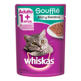 Whiskas Sobre De Alimento Húmedo Para Gatos Soufflé Atún Y Sardinas 85g