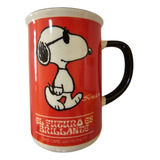 Taza Snoopy Peanuts El Futuro Es Brillante! 389ml. Cerámica