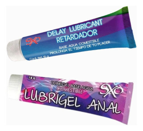 Lubricante Retardante Delay Manzana & Lubrigel Anal Uva Sxo 