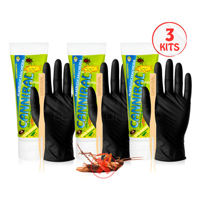 Veneno Cannibal Mata Cucaracha No Toxico Extermina Plaga 3pz | Envío gratis