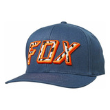 Gorra Fox Psycosis Flex Fit Hat Blu/org Original 26043305