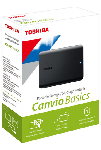 Hd Externo Toshiba 4tb Canvio Basics Preto Hdtb540xk3cai
