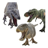 Kit De Increibles Indominux Rex, T Rex Verde Y T Rex Gris