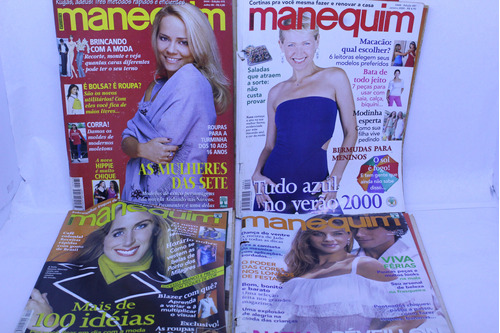 Lote 10 Revistas Manequim Com Moldes Junho 99 + Janeiro 2...