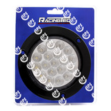 Plafón Redondo 4in 19 Leds Blanco Base Negro Baja/estrobo Ds