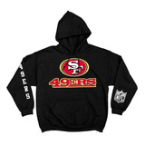 Sudadera 49ers San Francisco Sf Nfl Negra