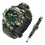 Reloj Digital Tactico Militar Para Hombre, Supervivencia 23