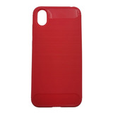 Funda Case Tpu Carbón Para Huawei Y5 2019 Amn-lx3 Color Rojo