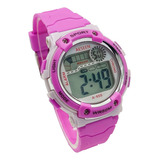 Reloj Pulsera Digital Deportivo Impermeable Pequeño Lila