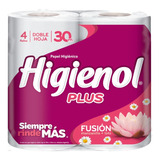 Papel Higiénico Dh Higienol Plus 30mts 4 Rollos (x10)