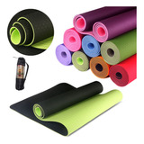 Tapete De Yoga Mat Tpe Estampado Com Bolsa Biodegradável 6mm