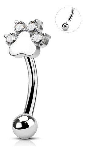 Pendientes Rook/ceja G23 Titanio Pata Rosca Interna