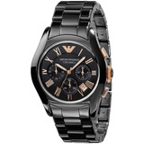 Reloj Emporio Armani Ar1410 Acero Inox. Y Cerámica P/hombre