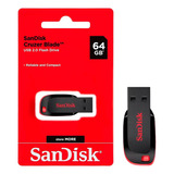 Pendrive Sandisk Crozer Blade 64gb Para Pc