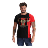 Playera Negra De Hombre Foil Dorado Y Terciopelo Boy London