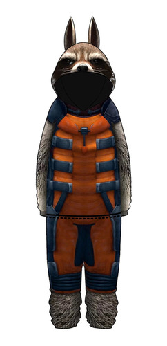 Pijama Unido Rocket Raccoon De Guardianes De La Galaxia