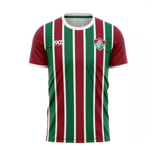 Camisa Fluminense Retro Tradicional Tricolor Masculina 1902 
