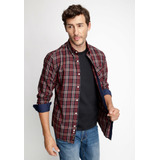 Camisa Hombre Checkered Utah Fj Rojo Fw 2023 Ferouch