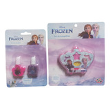 Set Maquillaje Infantil Frozen Pinta Uñas + Sombra