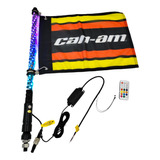 Antena Led Rgb 60 Cm Bandera Can Am Amarilla 1pzamaverick X3